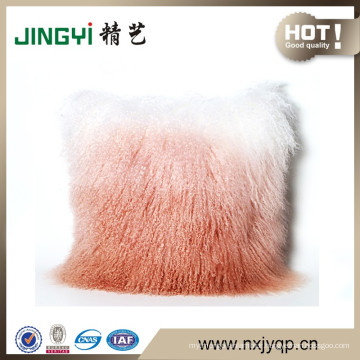 Wholesale Fancy Tibet Mongolian Lamb Fur Throw Pillow